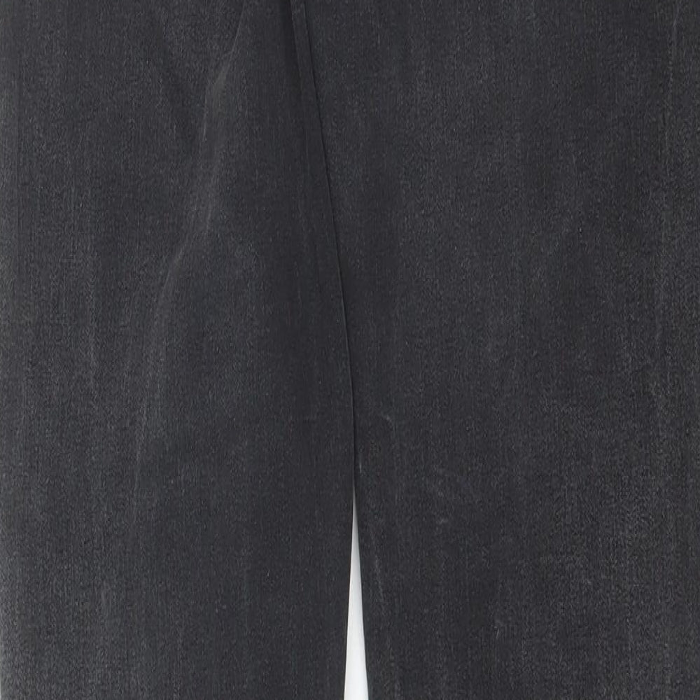 Womens UK Size 12 Preworn Regular Fit Skinny Black Jeans