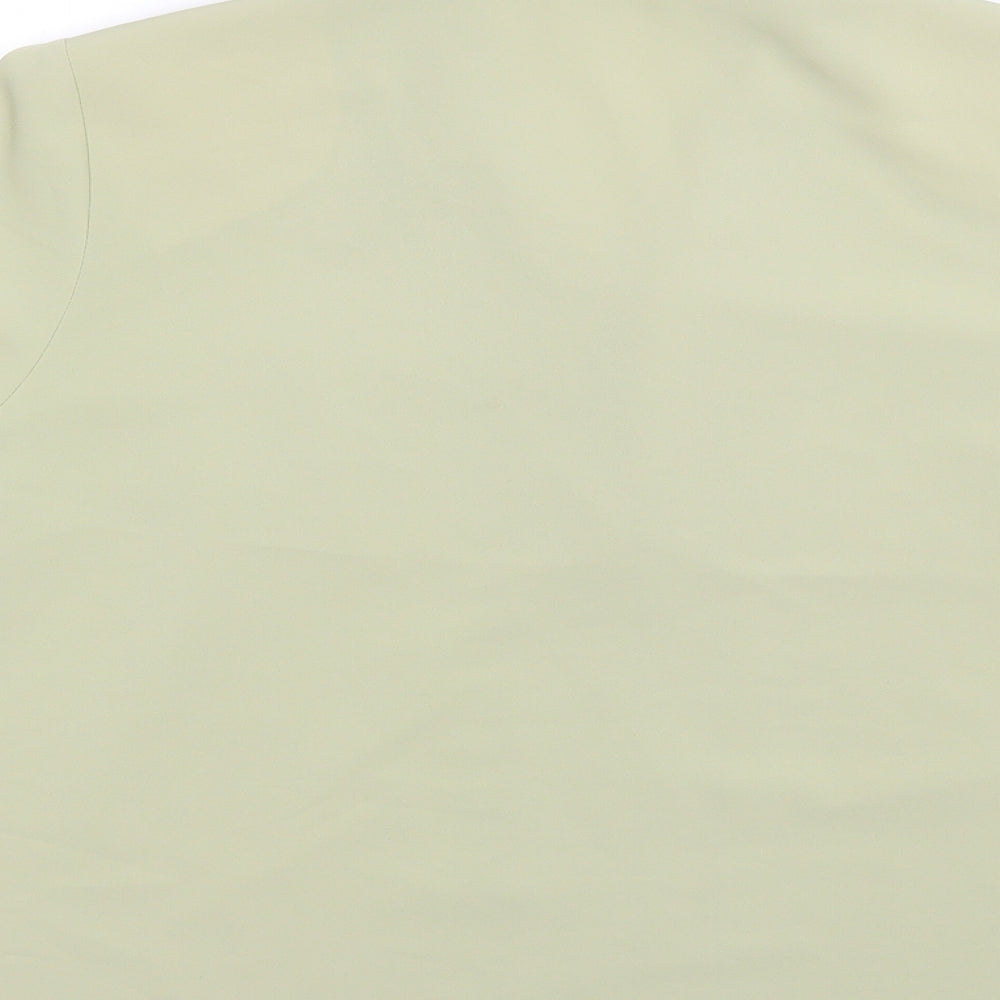 Berkertex Womens Green Polyester Basic Button-Up Size 16 Collared