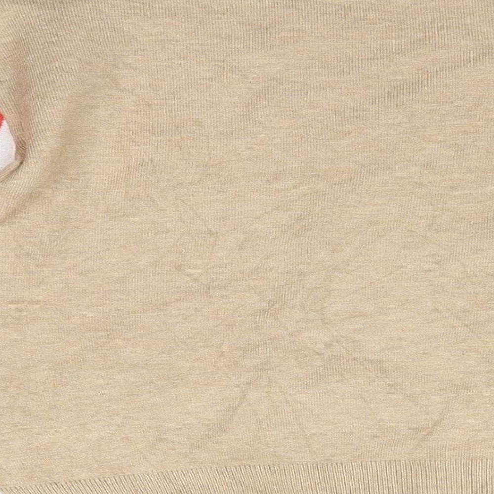 M&S Mens Multicoloured Crew Neck Viscose Pullover Jumper Size XS