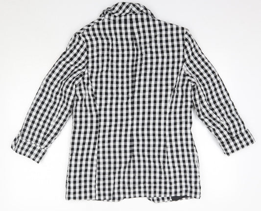 George Womens Multicoloured Check Jacket Coat Size 10
