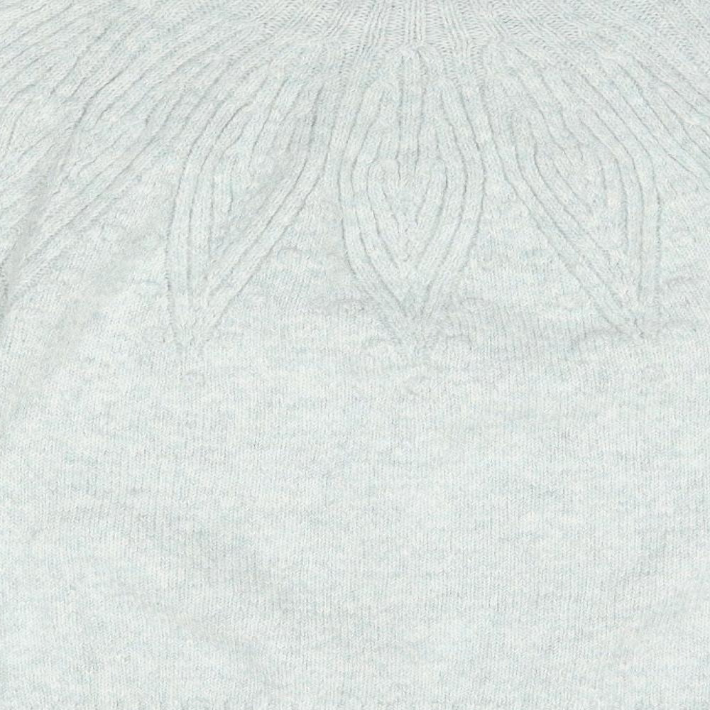 M&S Mens Green High Neck Acrylic Pullover Jumper Size S