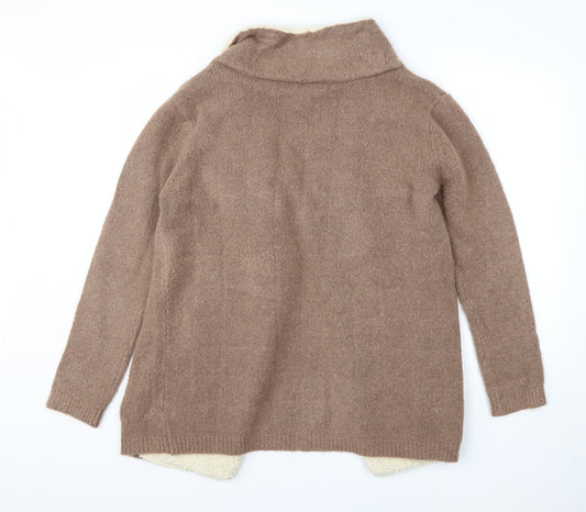 Primark Womens Brown Jacket Coatigan Size M