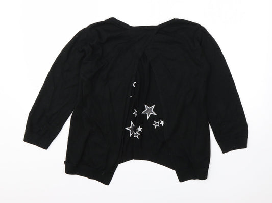 Womens UK Size 10 River Island Black Cardigan Jumper