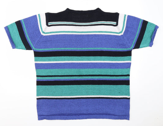 Womens UK Size XL EWM Blue Pullover Jumper