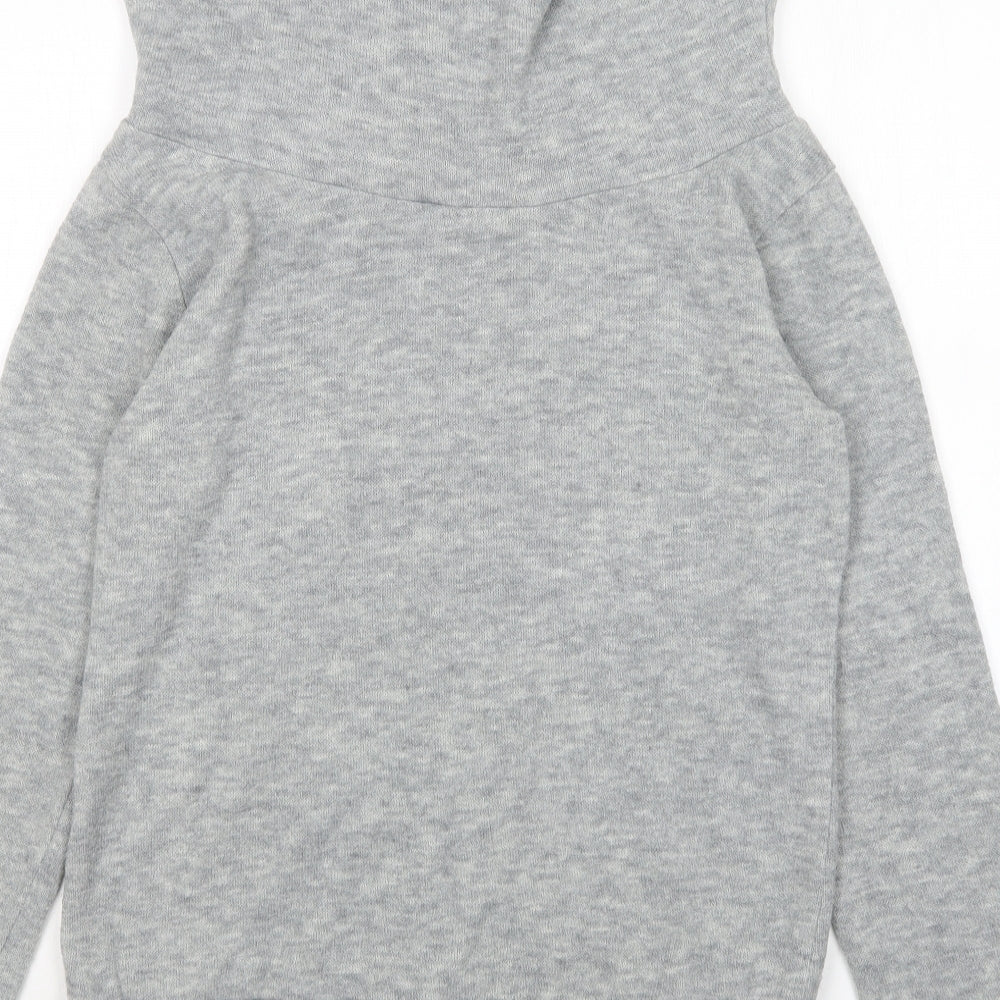 Preownr Womens Grey Roll Neck Pullover Jumper Size XL