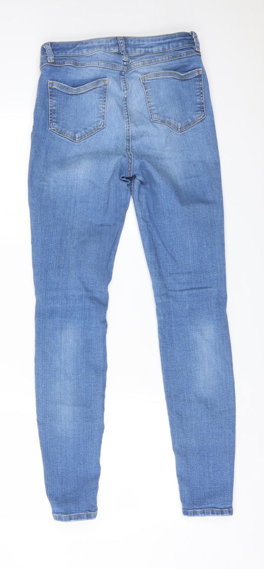 DENIM CO Womens Blue Cotton Skinny Jeans Size 8 L29 in Regular