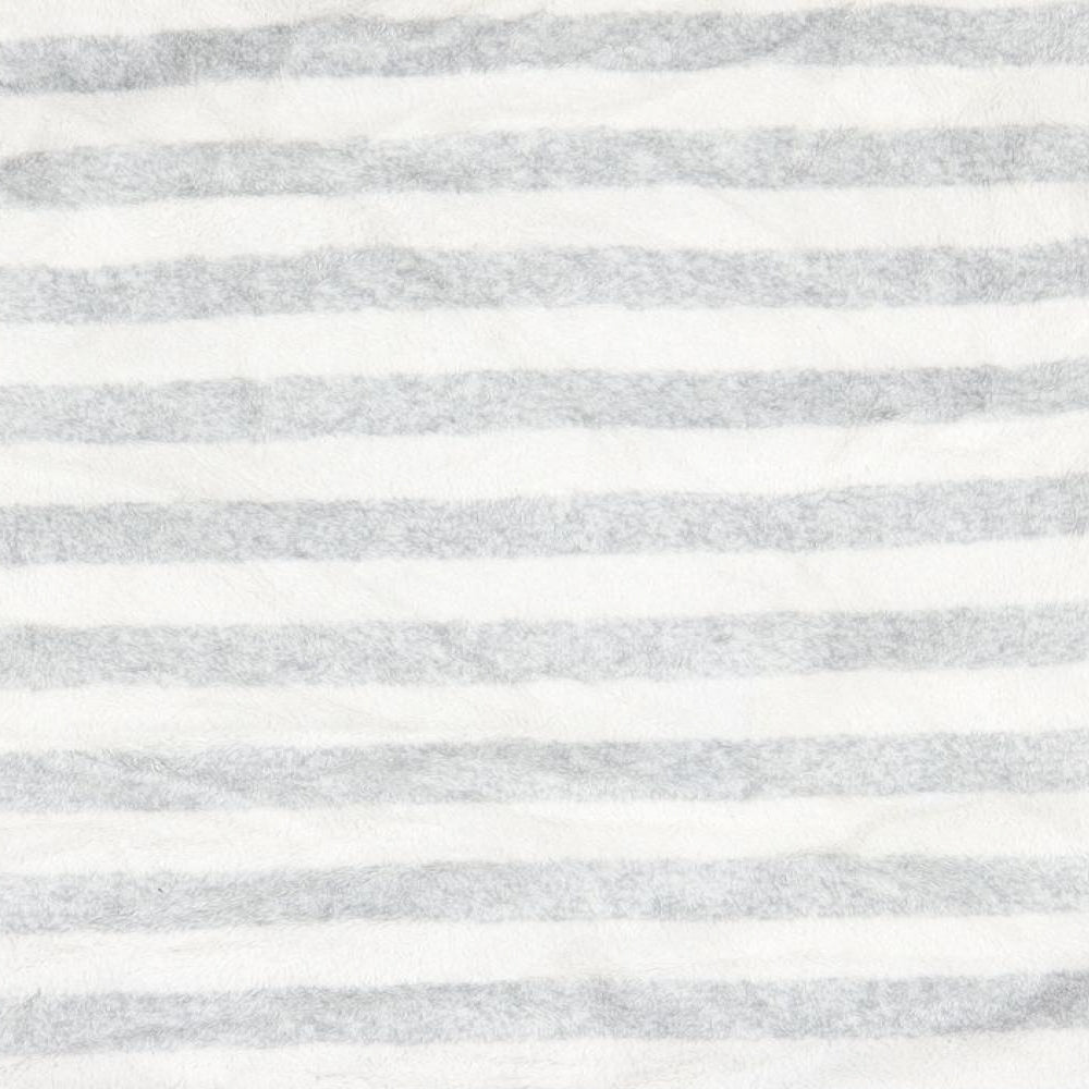 Brand and care label for Disney women’s white round neck striped polyester jumper, size UK 6, - minnie mouse