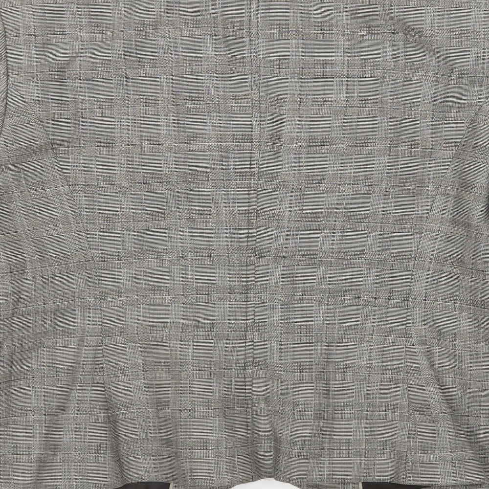 NEXT Womens Multicoloured Houndstooth Polyester Jacket Suit Jacket Size 14