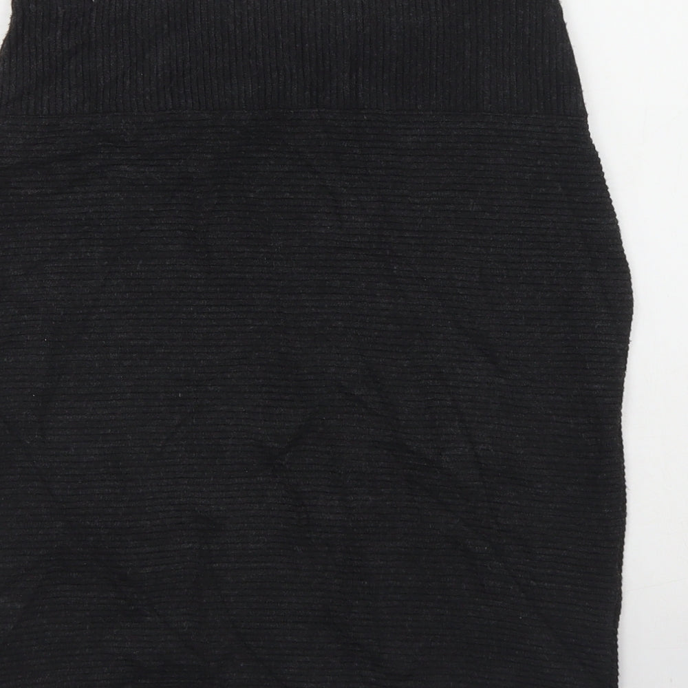 M&S Womens Grey Acrylic Straight & Pencil Skirt Size 10