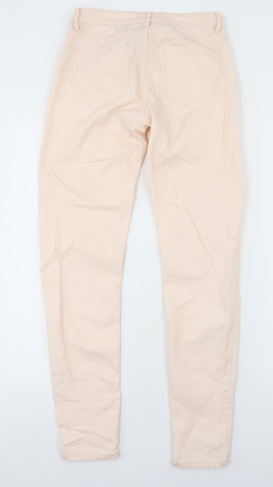H&M Womens Pink Cotton Skinny Jeans Size 26 in L30 in Regular