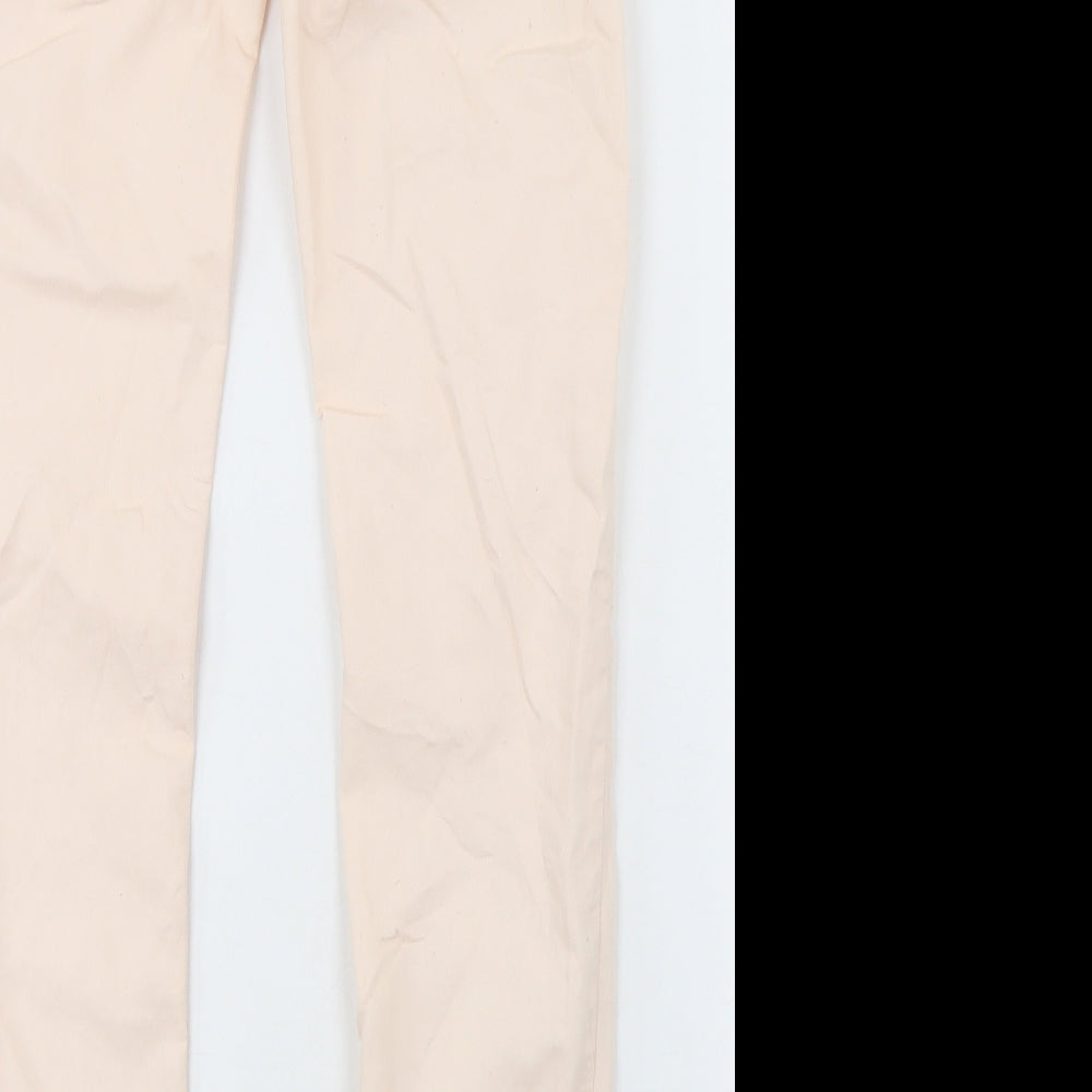 H&M Womens Pink Cotton Skinny Jeans Size 26 in L30 in Regular