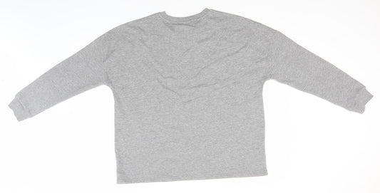 Papaya Mens Grey Round Neck Cotton Vest Jumper Size L