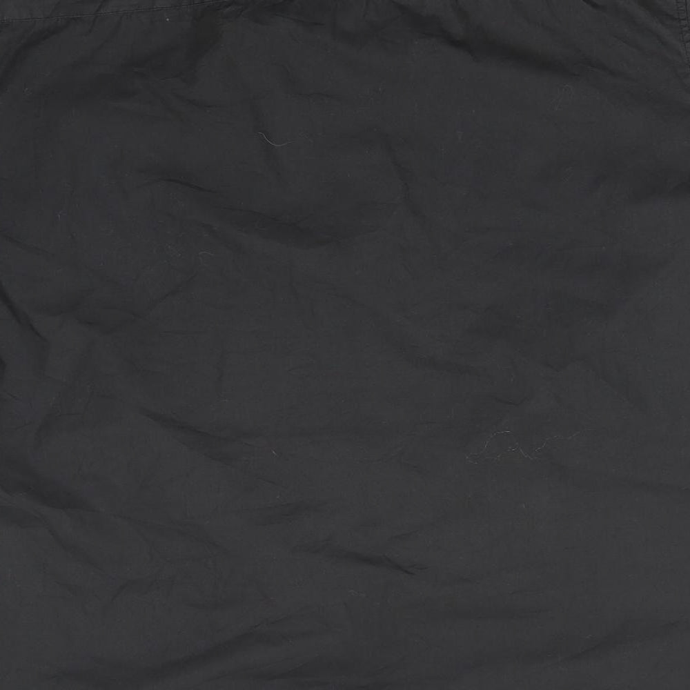 Mens UK Size L River Island Grey Button-Up Short Sleeve Casual Shirt