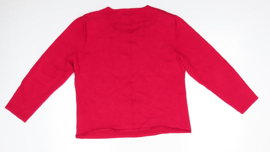 Womens UK Size L Roman Red Pullover Jumper