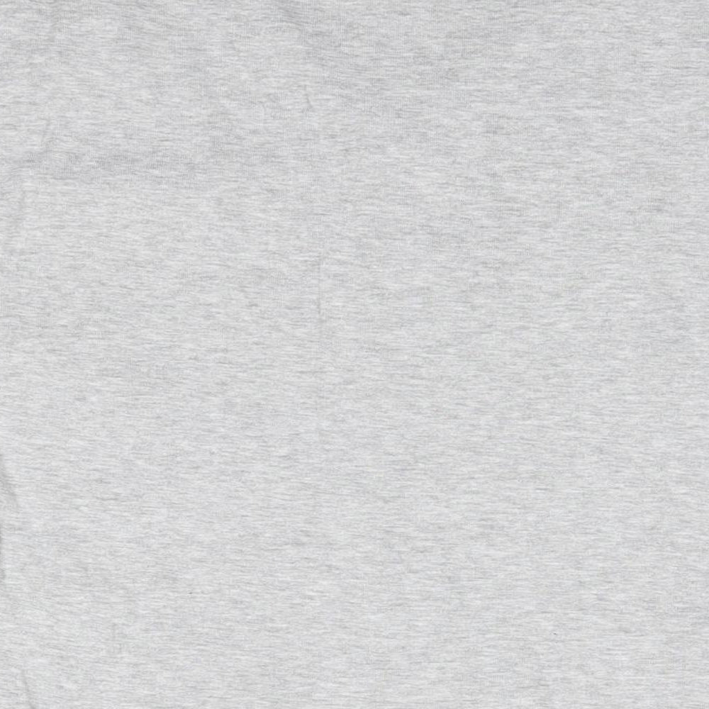 TU Womens Grey Basic Blouse Round Neck