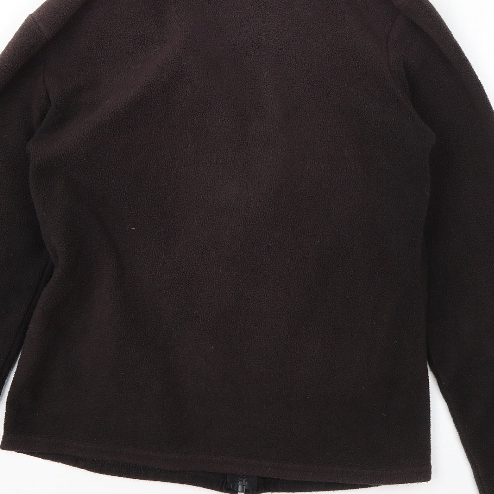 Womens UK Size 8 M&S Black Full Zip Jumper