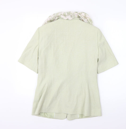 Klass Womens Green Jacket Blazer Size 12