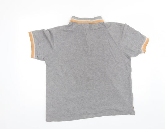 Pierre Cardin Mens Grey Cotton Polo Size M Collared