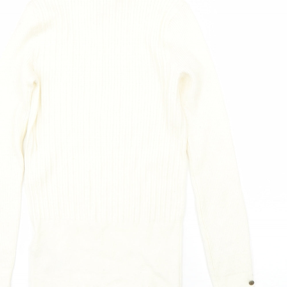 Womens UK Size 8 M&S Beige Pullover Jumper