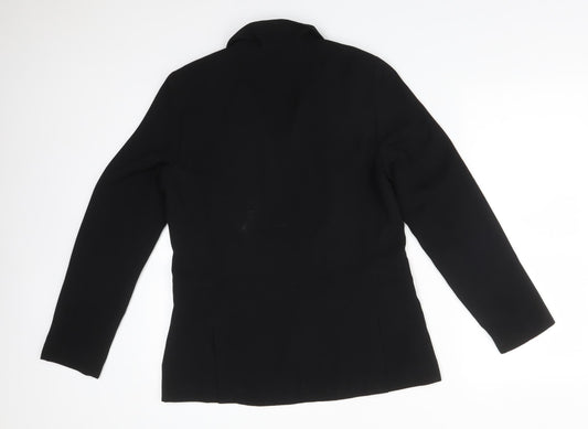 New Look Womens Black Polyester Jacket Suit Jacket Size 12