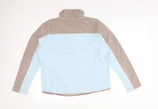 Active Womens Multicoloured High Neck Polyester Pullover Jumper Size 14