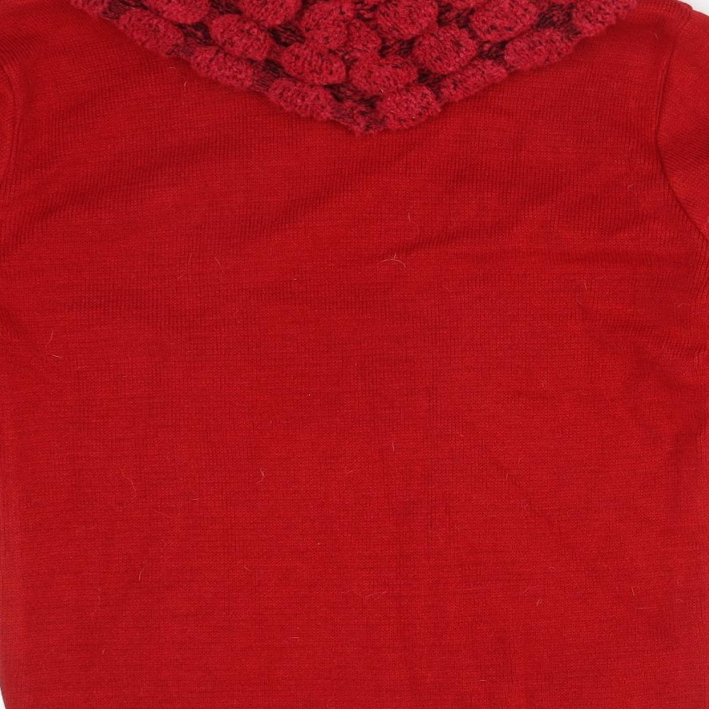 Womens UK Size M PURE&NATURAL Red Pullover Jumper