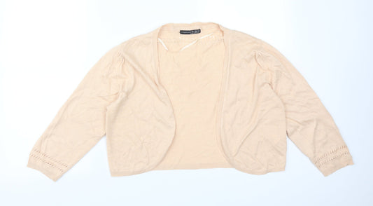 Womens UK Size 18 Atmosphere Orange Cardigan Jumper