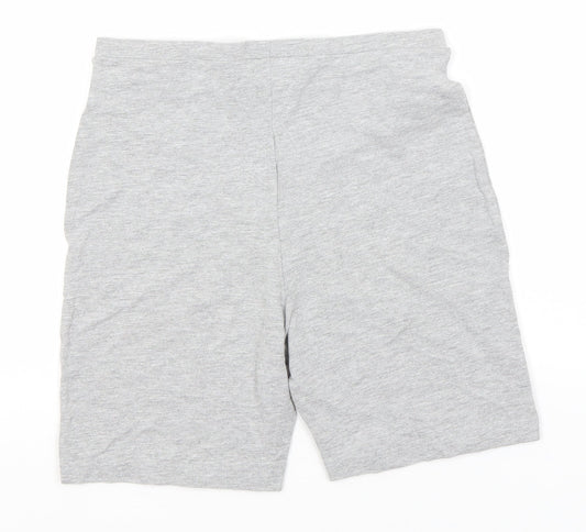 Primark Womens Grey Cotton Sweat Shorts Size 6 Regular