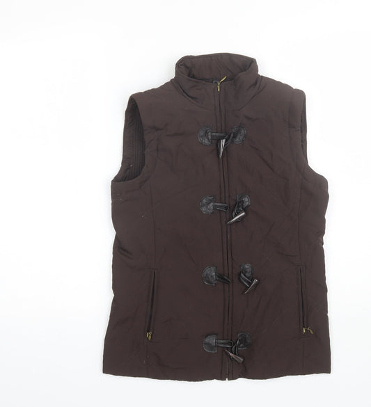 Womens UK Size 10 DASH Brown Gilet