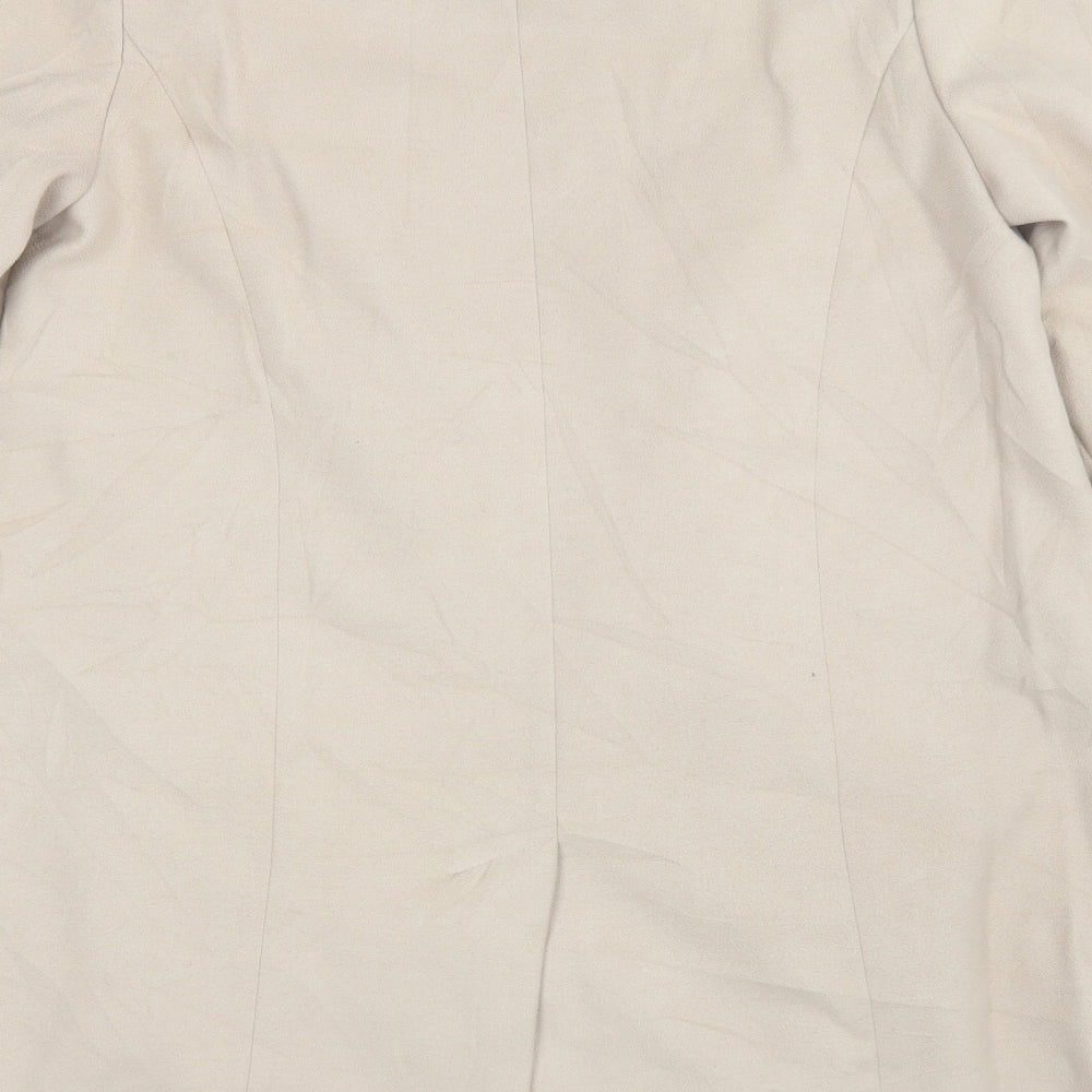 Womens UK Size 16 Marks and Spencer Beige Overcoat