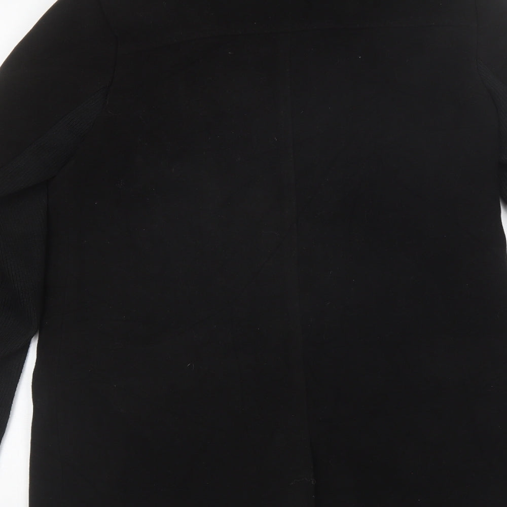 Brand and care label for Missguided women’s black jacket, size UK 10