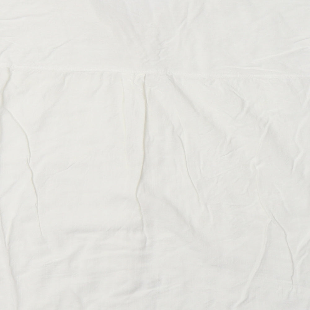 Womens UK Size 18 New Look White Basic Button-Up
