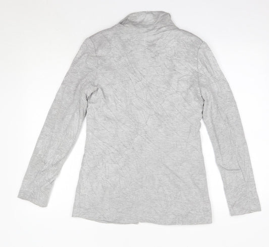 Womens UK Size 6 Oasis Grey Cardigan Jumper