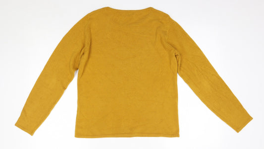Womens UK Size 10 Bonmarché Orange Pullover Jumper