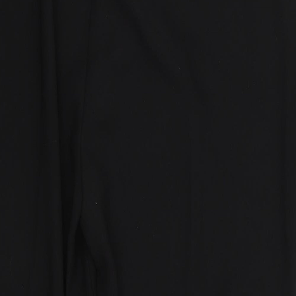 Womens UK Size 14 Per Una Regular Fit Dress Pants Black Trousers