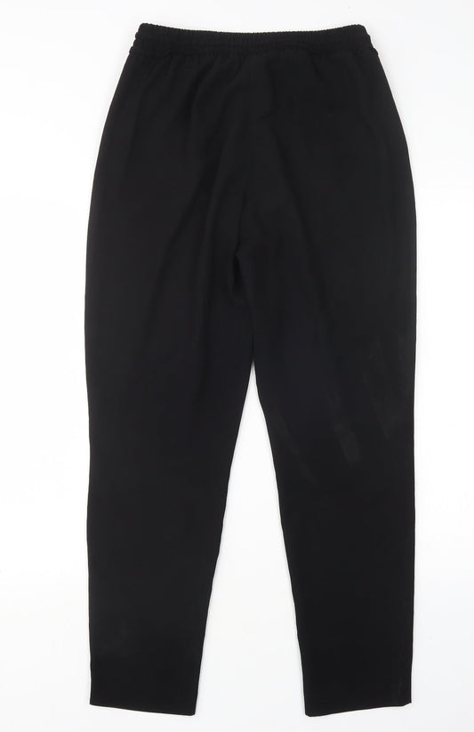 Nutmeg Womens Black  Polyester Trousers  Size 10 L29 in Regular