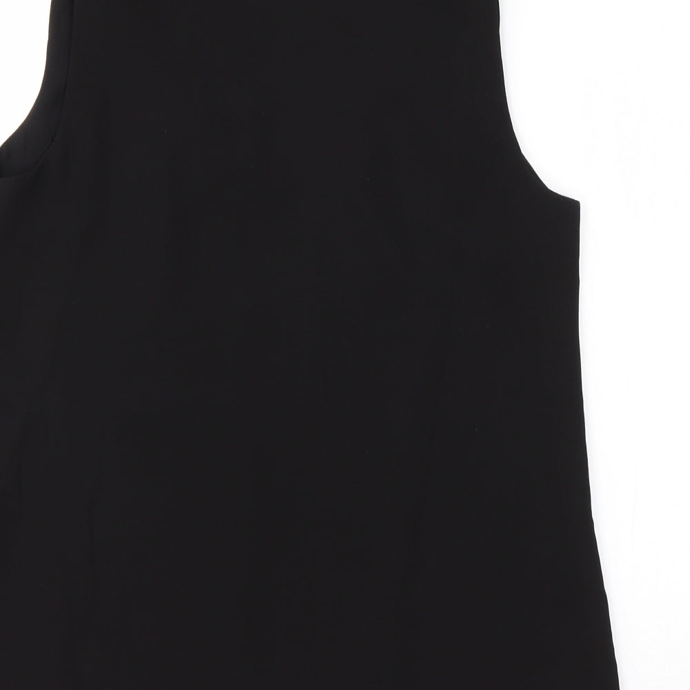 Womens UK Size 10 Oasis Black Basic Blouse