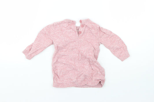 TU Baby Red Cotton Pullover Jumper Size 0-3 Months