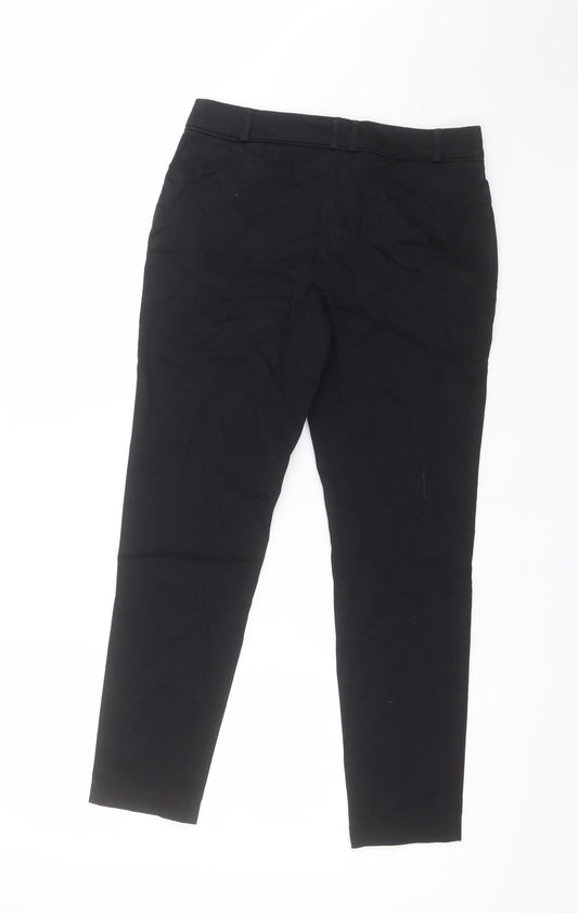 Womens UK Size 8 Dorothy Perkins Regular Fit Dress Pants Black Trousers