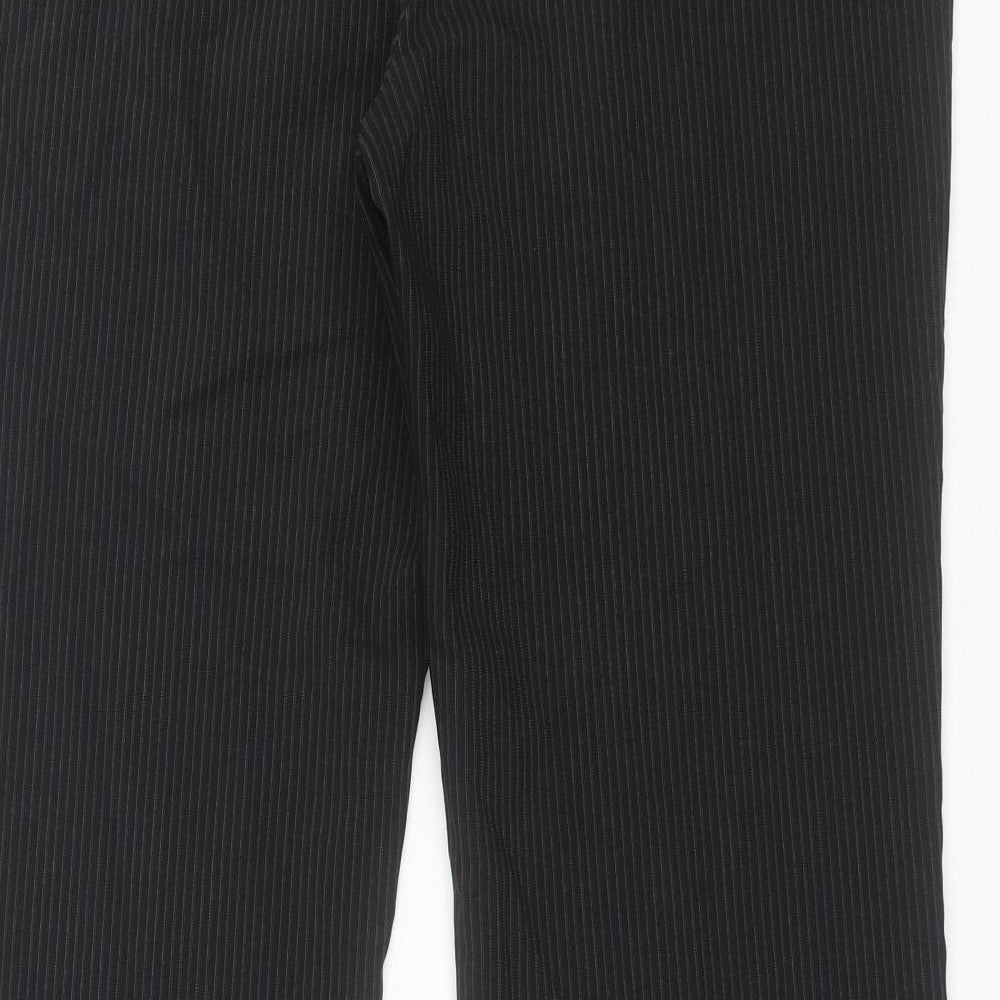 Womens UK Size 14 New Look Regular Fit Dress Pants Black Trousers