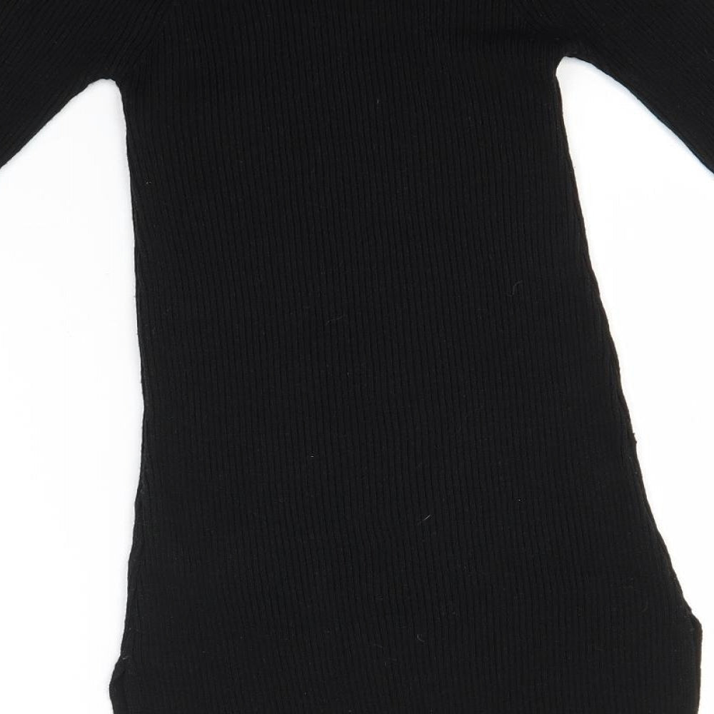Womens UK Size 6 Miss Selfridge Black Pullover Jumper