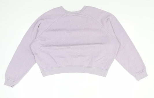 Primark Womens Blue Round Neck Cotton Pullover Jumper Size 12