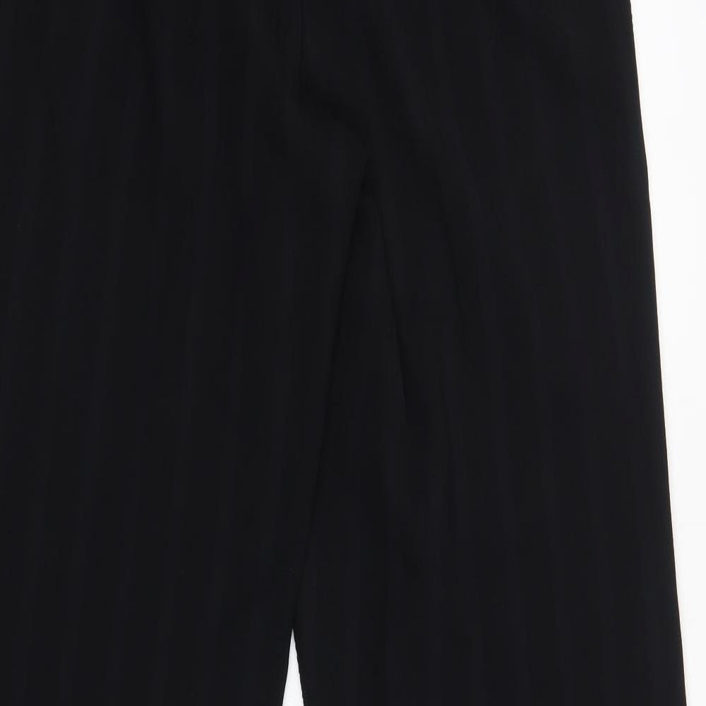 Womens UK Size 12 M&S Regular Fit Dress Pants Black Trousers