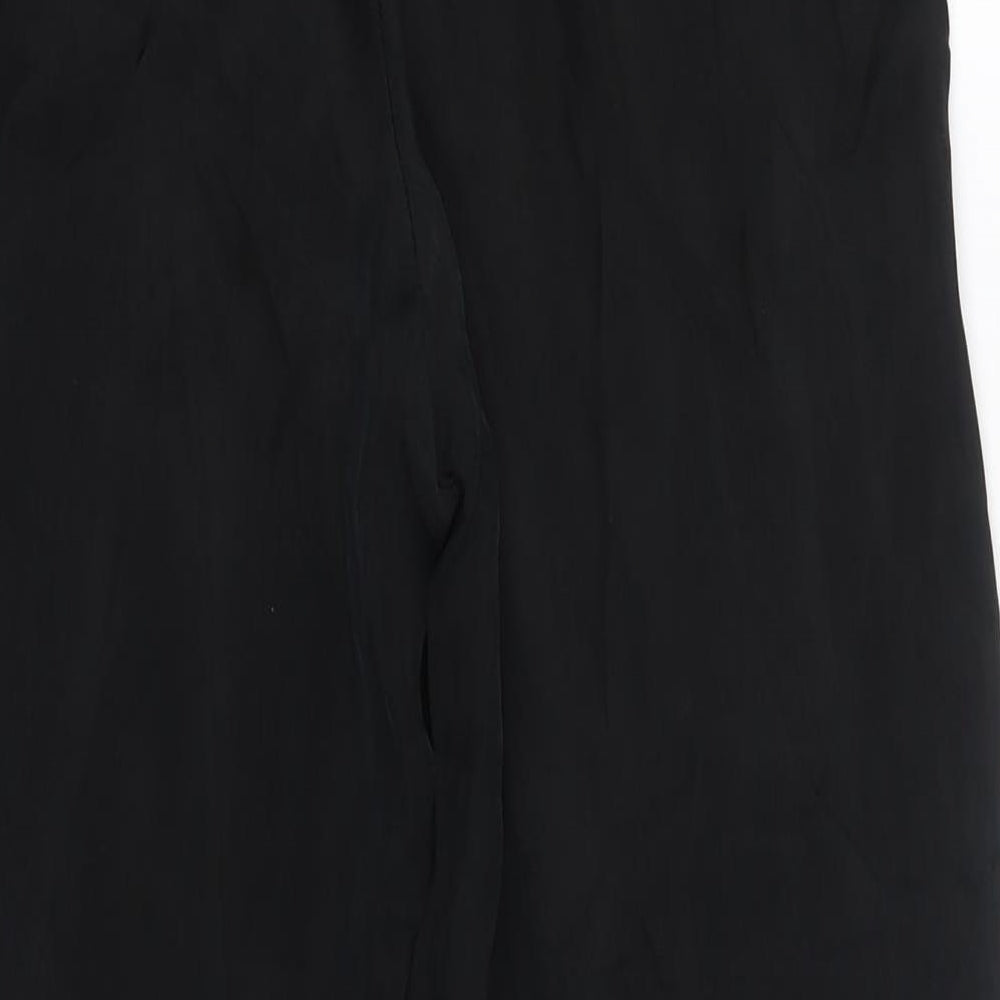 Womens UK Size 4 H&M Regular Fit Black Trousers