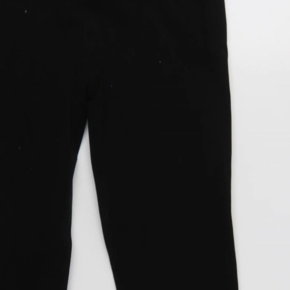 Country Road Womens Black Cotton Trousers Size 6 L24 in Regular