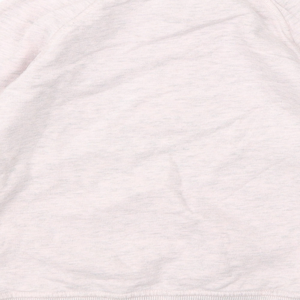 NEXT Girls Pink Round Neck Cotton Pullover Jumper Size 4 Years