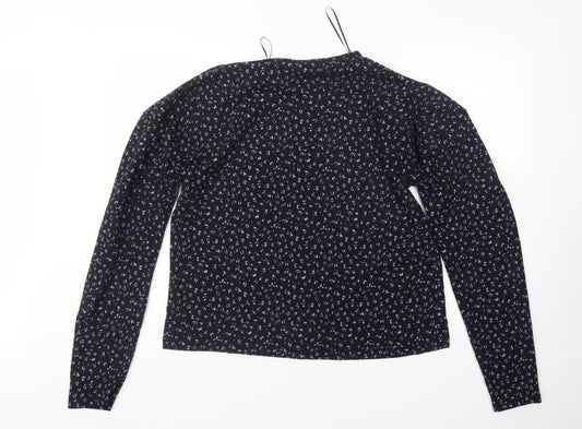 F&F Womens Multicoloured Round Neck Animal Print Polyester Pullover Jumper Size 14