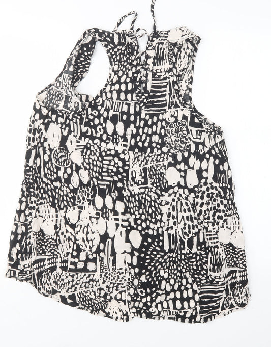 Womens UK Size 14 New Look Multicoloured Basic Blouse