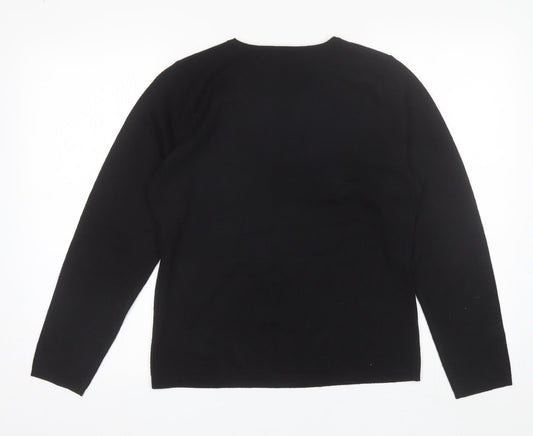 Womens UK Size 12 Matalan Black Pullover Jumper
