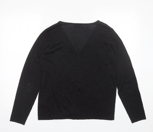 Womens UK Size S Soon Black Cardigan Jumper